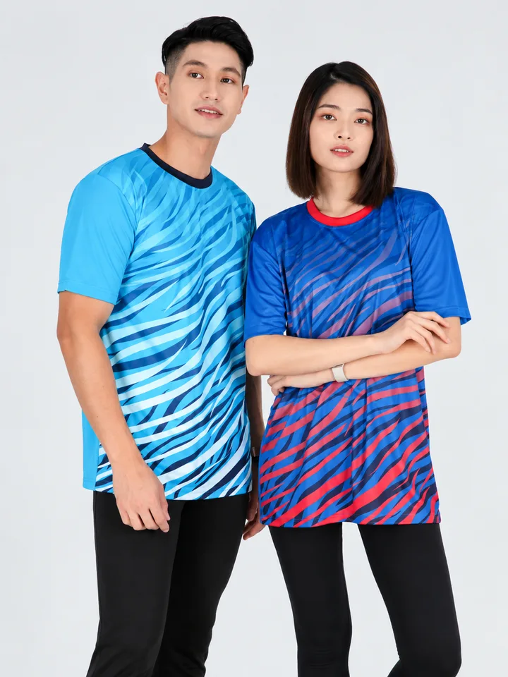 Team member wearing a full-colour sublimation jersey